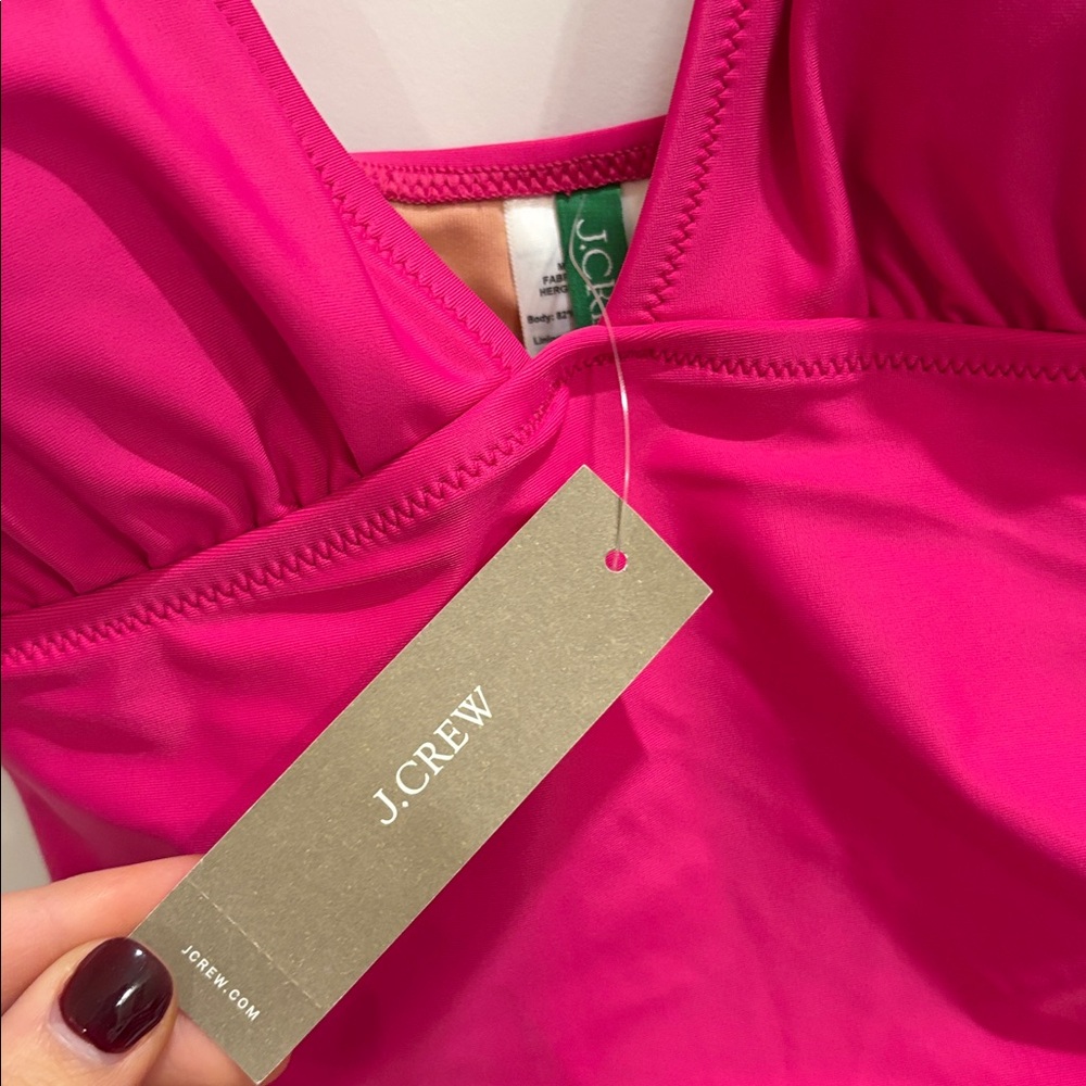 ✨NWT~J.Crew Ruched One Piece✨ - Picture 6 of 10